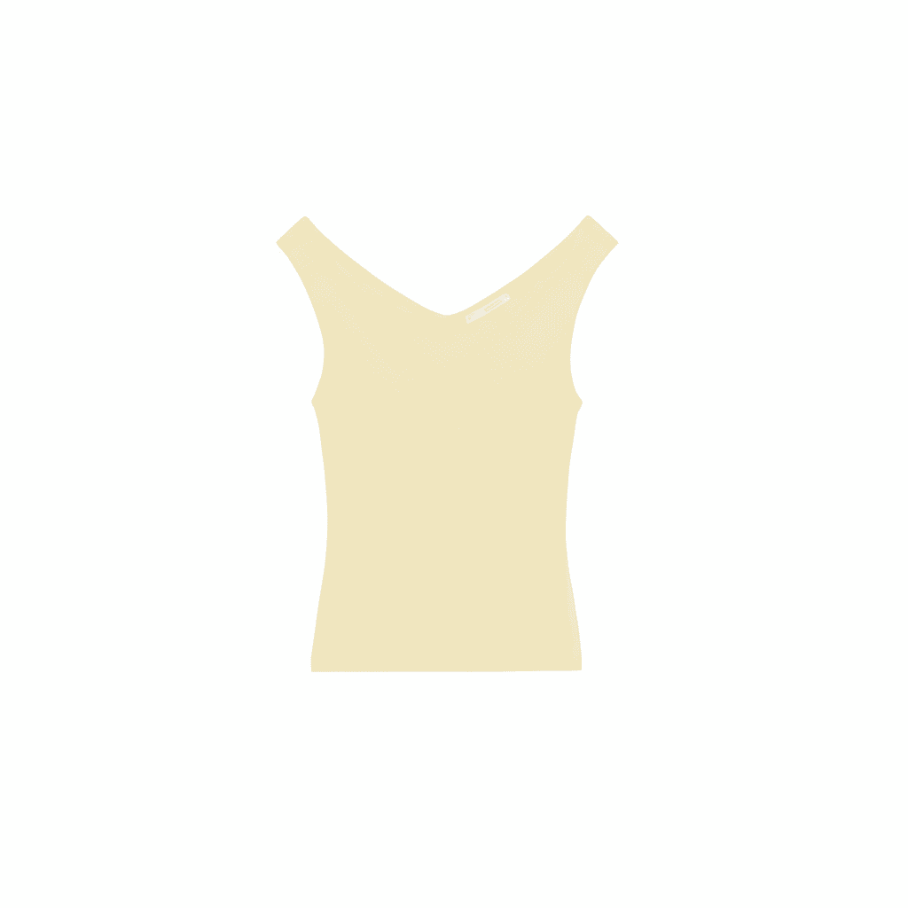 Майка ZARA Светло-желтые женские майки - изображение 1