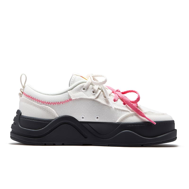 Кроссовки FILA FUSION 50 50 DX II CVS Текстиль Синтетическая кожа Низкий топ Скейтборд Обувь Женская Снег Лимон Розовый - изображение 2
