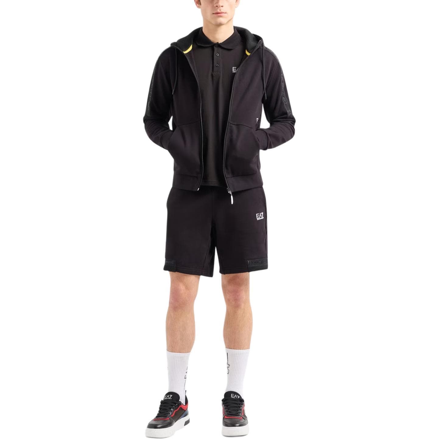 Кофта EMPORIO ARMANI EA7 Свитшот Мужской Черный - изображение 2