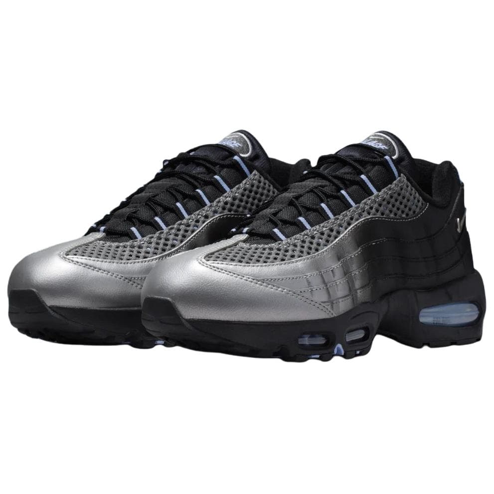 Кроссовки для бега Nike X Palace Air Max 95 Low Топ Air Cushion Повседневные беговые кроссовки Унисекс Серебряный Bullet Серебристый Черный - изображение 3