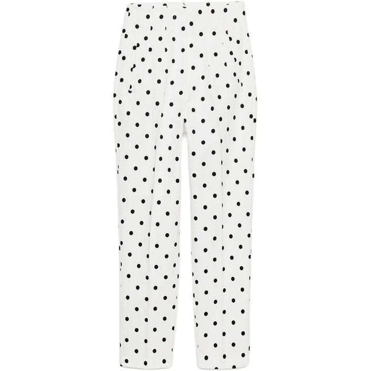 Штаны ZARA Белые Женские Повседневные Штаны - изображение 1