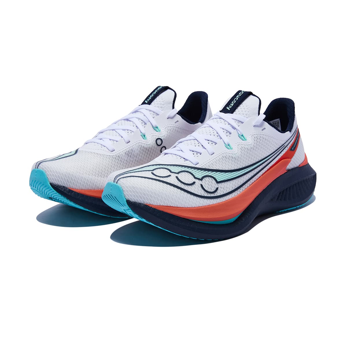Кроссовки для бега Saucony Endorphin Pro 5 Отскок Карбоновая плита Беговые кроссовки Унисекс Белый Синий - изображение 3