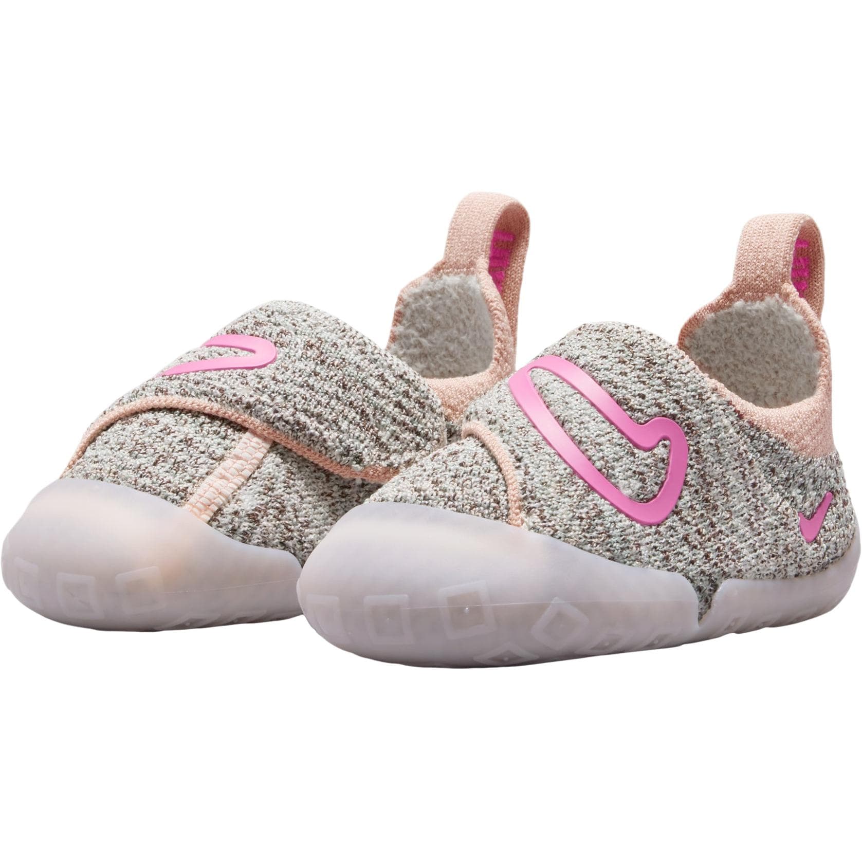 Кроссовки Nike Swoosh 1 Low Топ Обувь для малышей Фотиния Серый Розовый Для младенцев и малышей - изображение 3