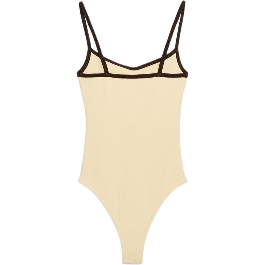 ZARA Коричневый Телесный Женские Боди - изображение 2