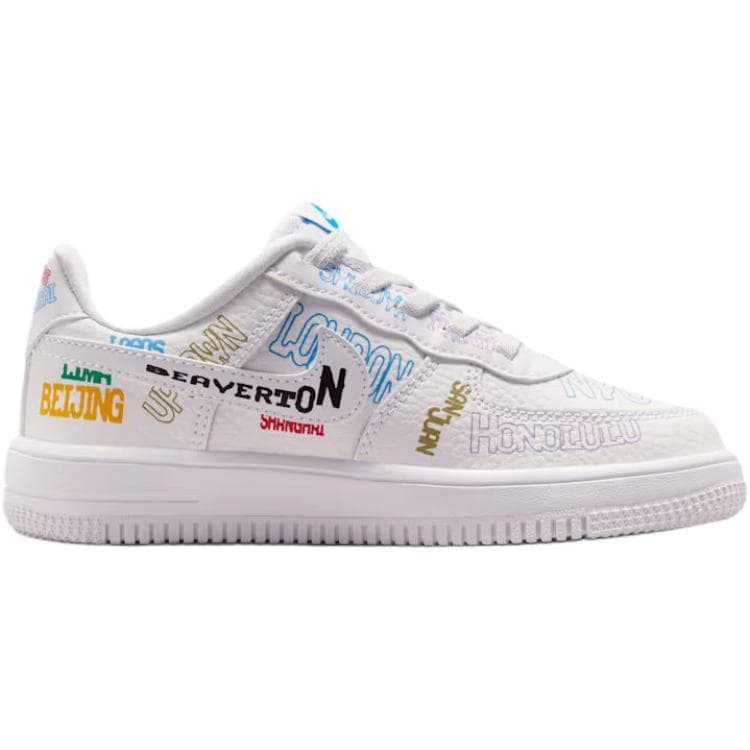 Кроссовки Nike Air Force 1 Low Топ Детская Обувь для Скейтбординга Белая для Детей Возрастом 3-7 Лет - изображение 2
