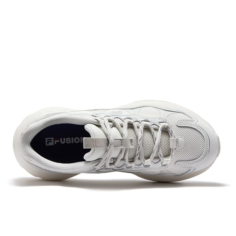 Кроссовки FILA FUSION GRAVEL Stratum Shoes Текстиль Резина Пластик MID Уличная Обувь Женская Тофу Белый Белый Агат Серый - изображение 4