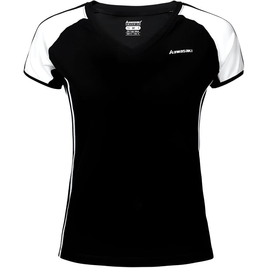 Футболка Kawasaki Goddess Collection Черный Белый Женские T-рубашки - изображение 1