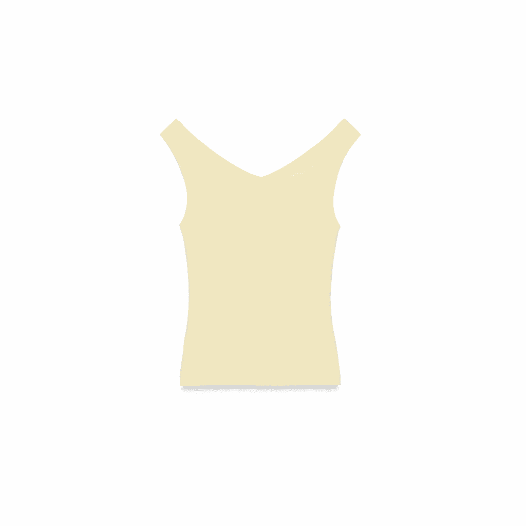 Майка ZARA Светло-желтые женские майки - изображение 2