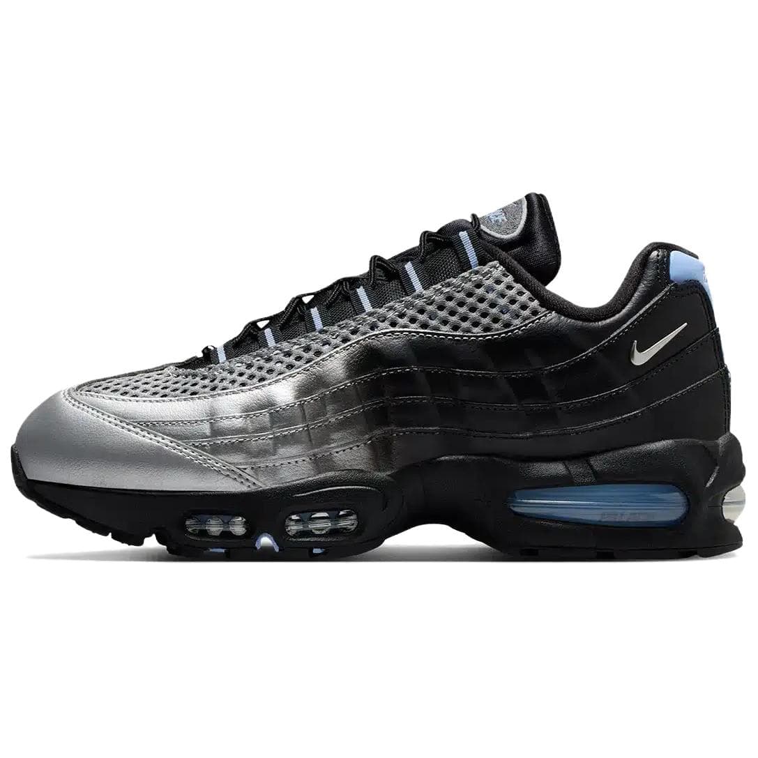 Кроссовки для бега Nike X Palace Air Max 95 Low Топ Air Cushion Повседневные беговые кроссовки Унисекс Серебряный Bullet Серебристый Черный - изображение 1