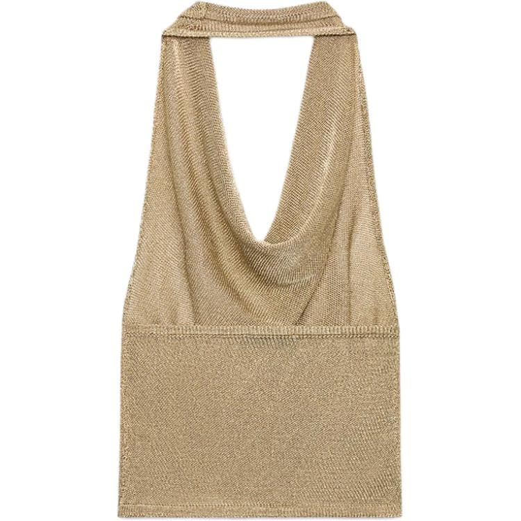 Майка ZARA Золото Женские Майки - изображение 2