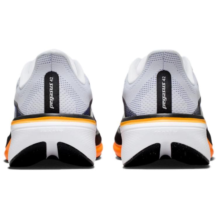 Кроссовки для бега NIKE Pegasus 42 Дышащий Oтскок Беговые кроссовки Мужской Белый оранжевый черный - изображение 5