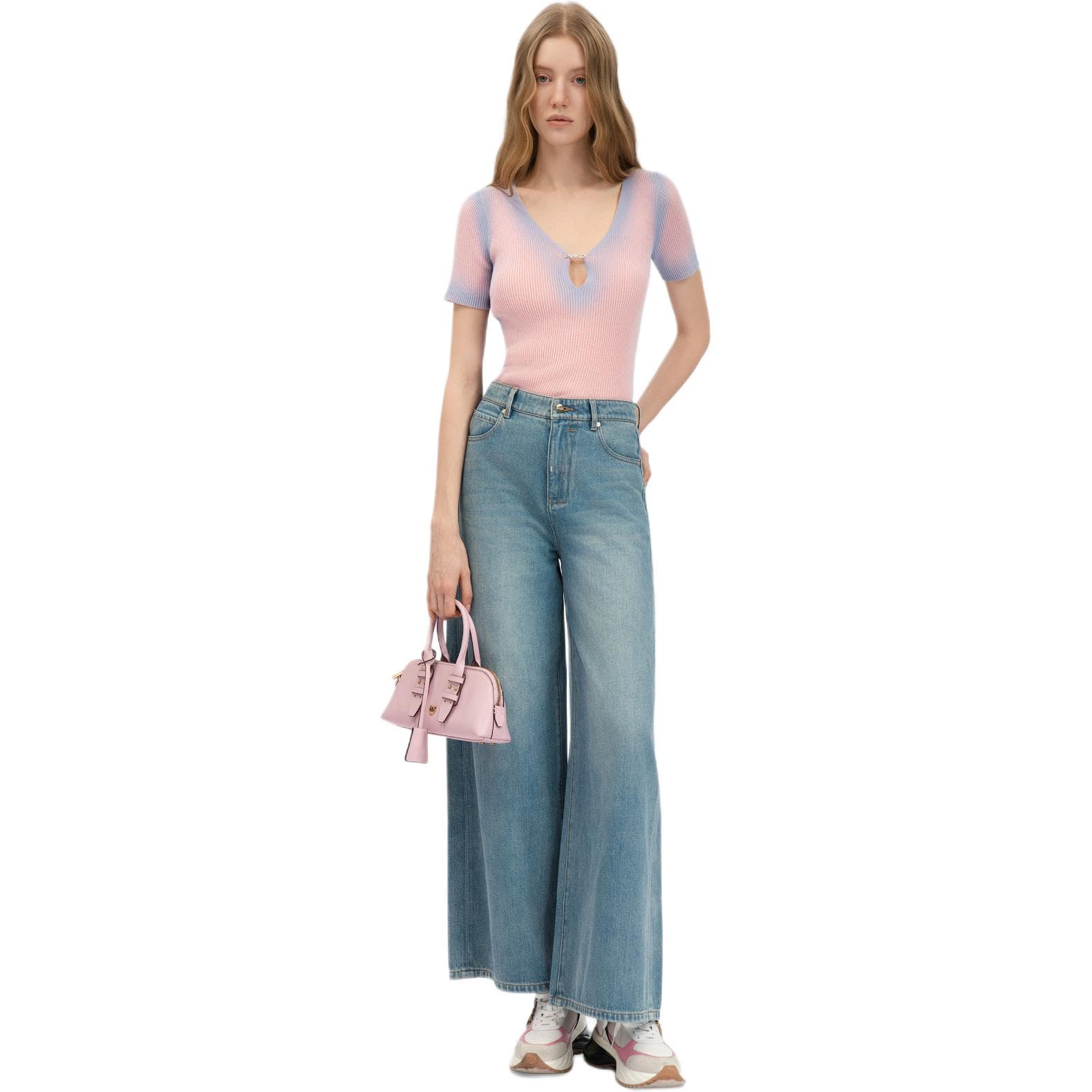Кофта PINKO Розовый Женский Трикотаж - изображение 3