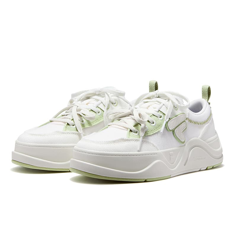 Кроссовки FILA FUSION 50 50 DX II CVS Текстиль Синтетическая кожа Низкий верх Скейтборд Обувь Женская Ароматный Снег - изображение 3