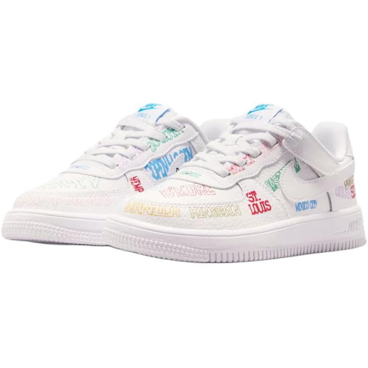 Кроссовки Nike Air Force 1 Low Топ Детская Обувь для Скейтбординга Белая для Детей Возрастом 3-7 Лет - изображение 3