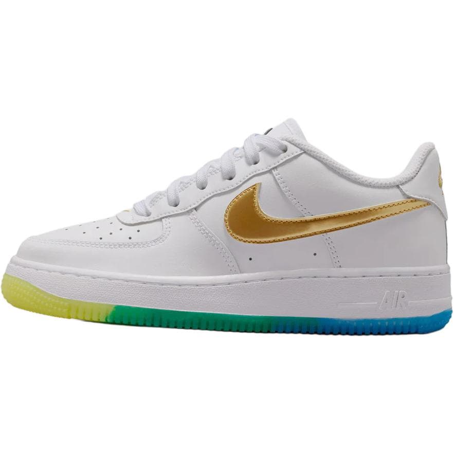Кроссовки Nike Air Force 1 Low Топ Скейтборд Обувь Белый Золото Унисекс - изображение 1