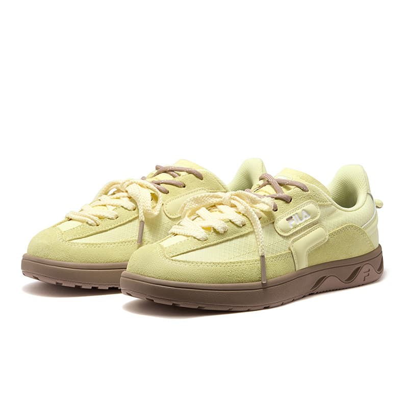 Кроссовки FILA FUSION GITA Низкие Скейтборд Обувь Женские Эльф Желтый - изображение 3