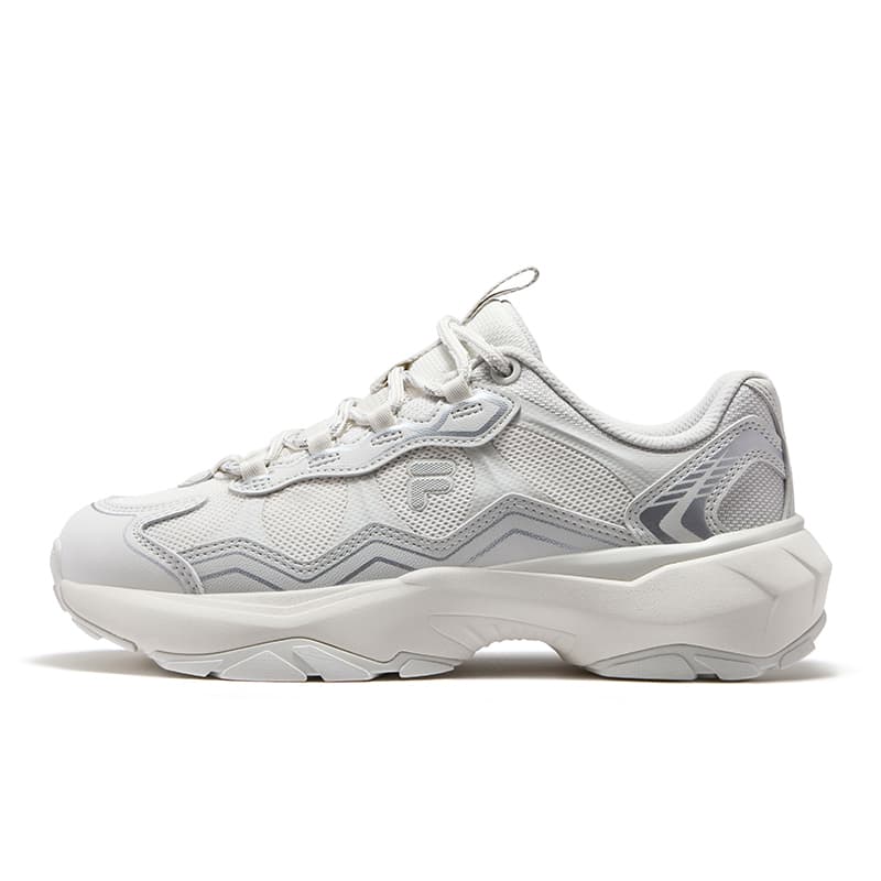 Кроссовки FILA FUSION GRAVEL Stratum Shoes Текстиль Резина Пластик MID Уличная Обувь Женская Тофу Белый Белый Агат Серый - изображение 1