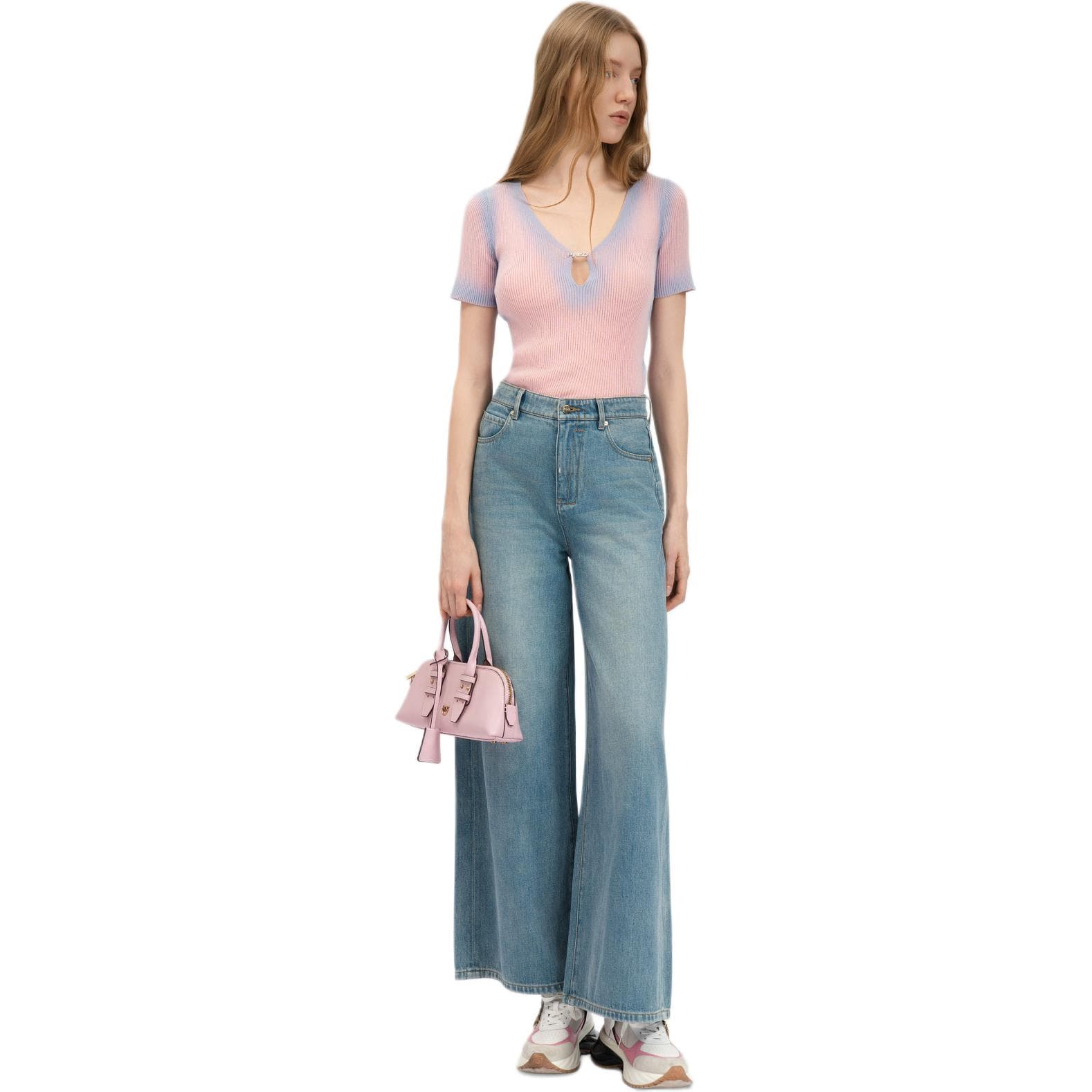 Кофта PINKO Розовый Женский Трикотаж - изображение 4