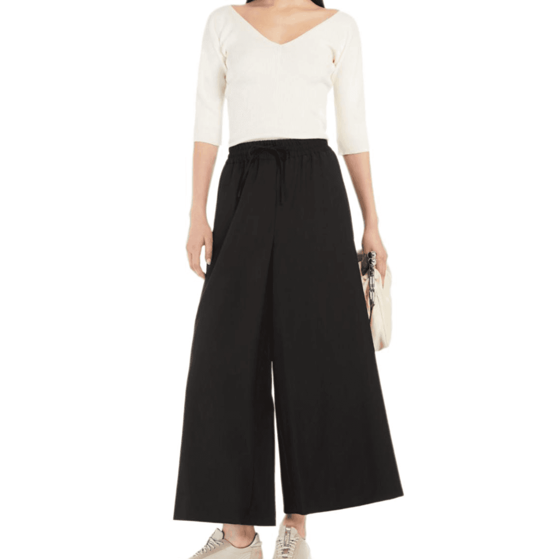 Штаны WEEKEND MaxMara Элмо Повседневные Брюки Женские Черные - изображение 2