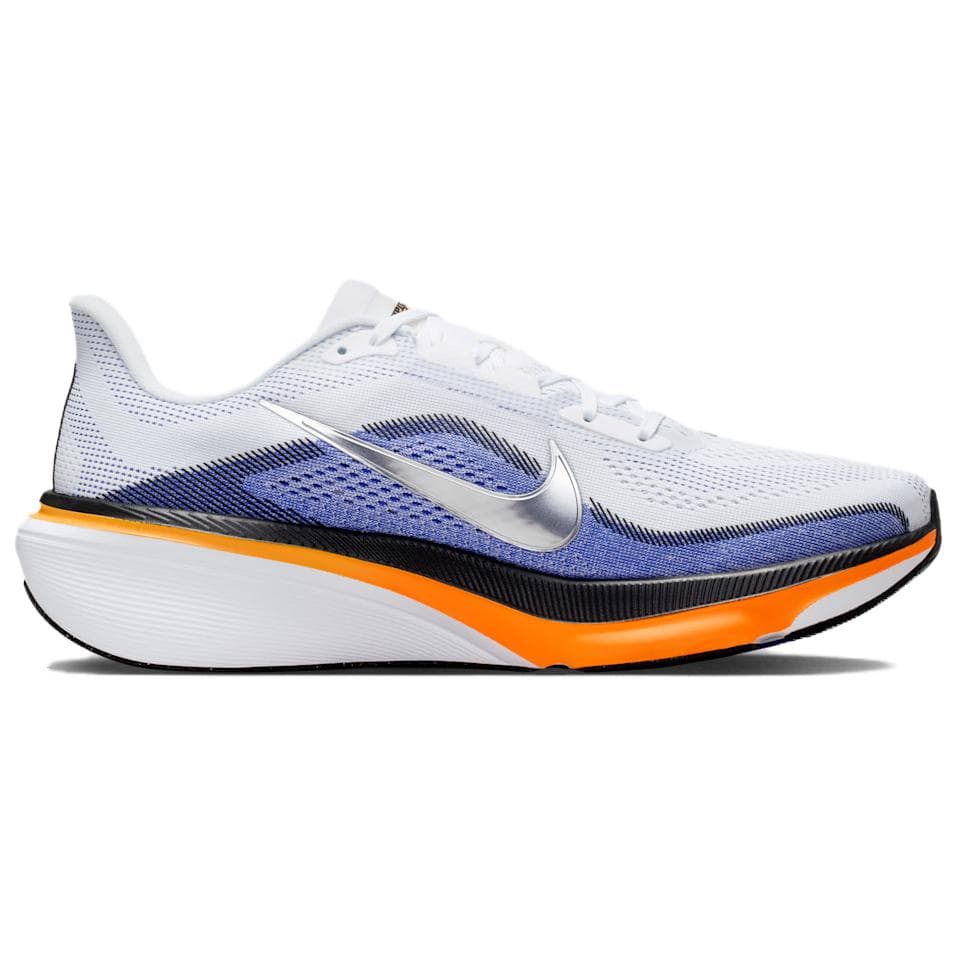 Кроссовки для бега NIKE Pegasus 42 Дышащий Oтскок Беговые кроссовки Мужской Белый оранжевый черный - изображение 2