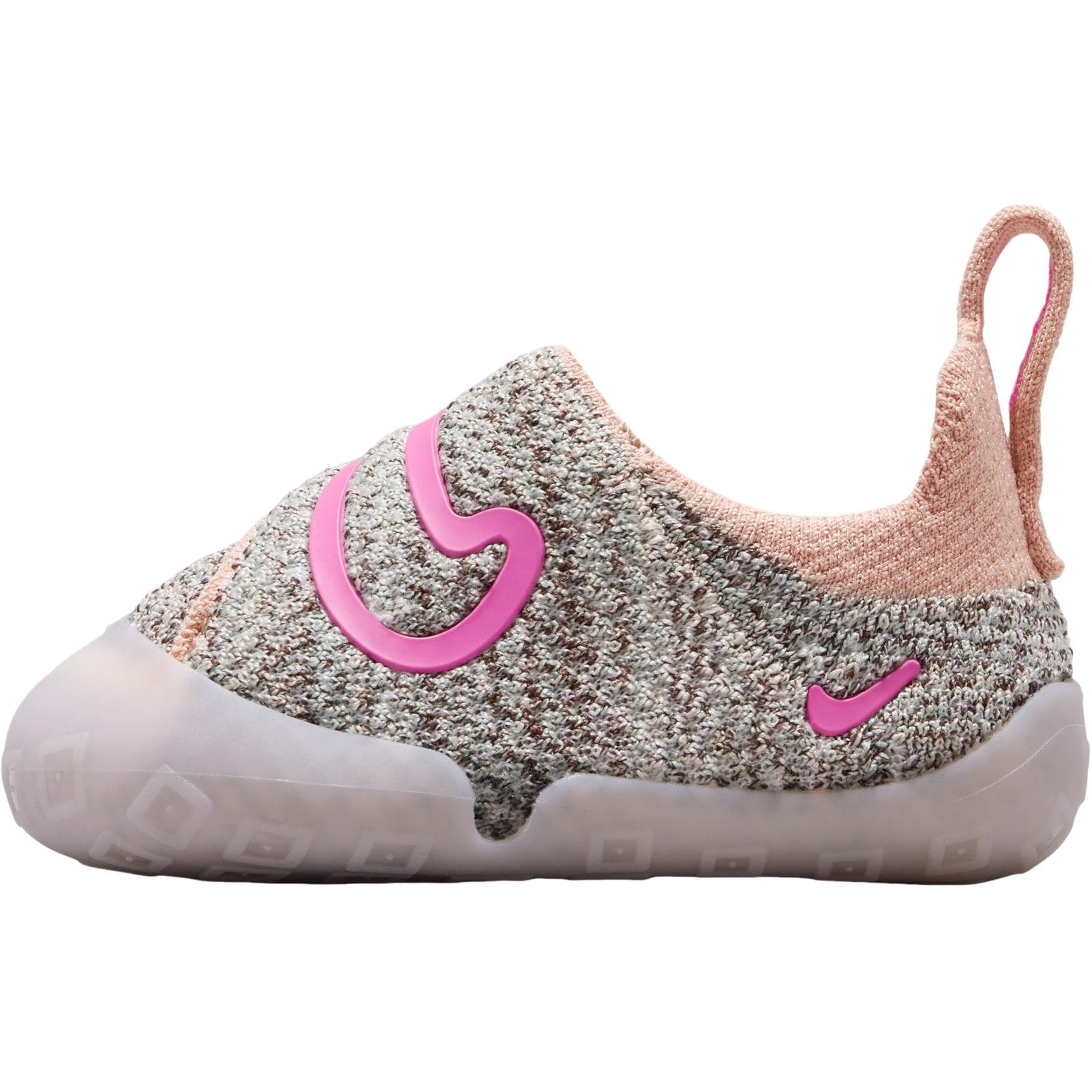 Кроссовки Nike Swoosh 1 Low Топ Обувь для малышей Фотиния Серый Розовый Для младенцев и малышей - изображение 1