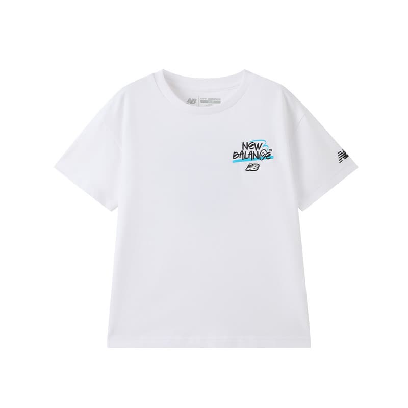 Футболка New Balance Белый Kids T-рубашки - изображение 1