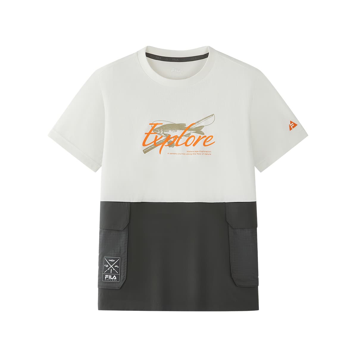 Футболка FILA KIDS Молочно-туманный Белый Детские Рубашки - изображение 1