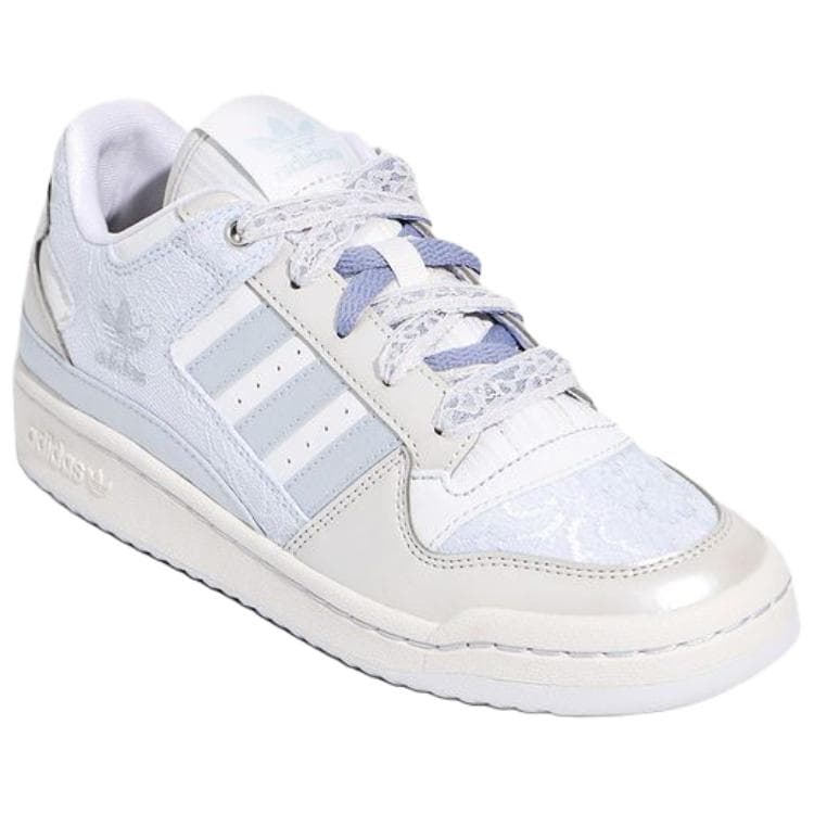 Кроссовки Adidas Originals FORUM Low Топ Скейтборд Обувь Women's White Синий - изображение 2