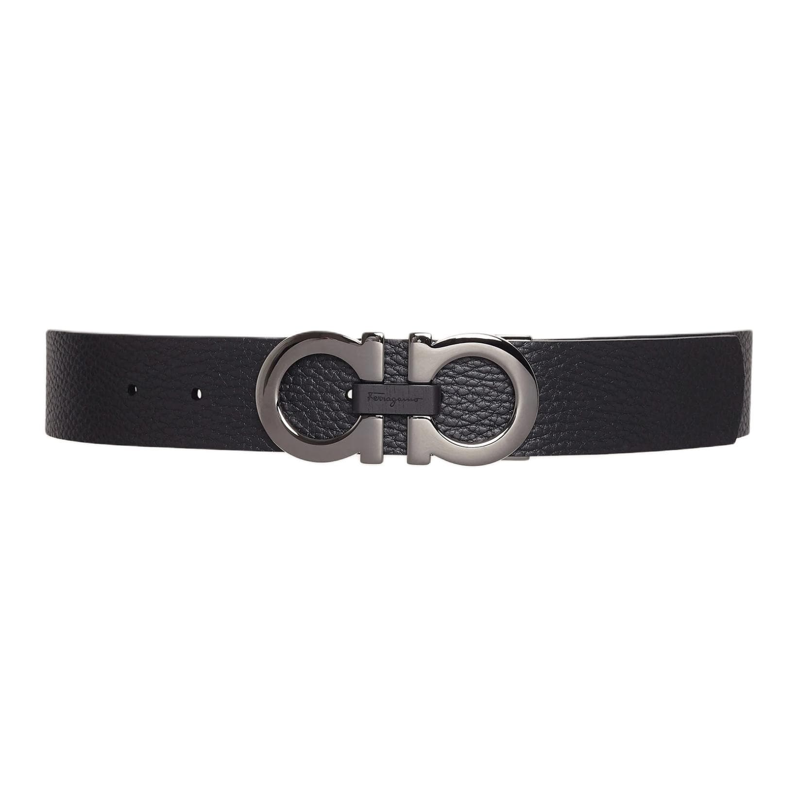 Ремень Ferragamo Reversible Smooth Buckle Belt Black Walnut 3.5cm - изображение 1