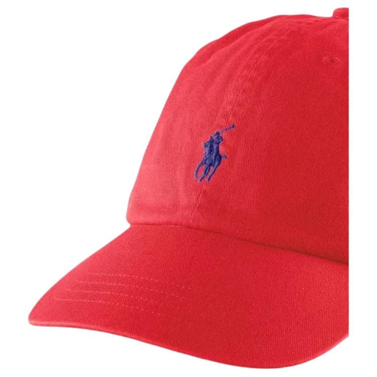 Кепка Polo Ralph Lauren Хлопок Волокно Кепки Женские Красные - изображение 4