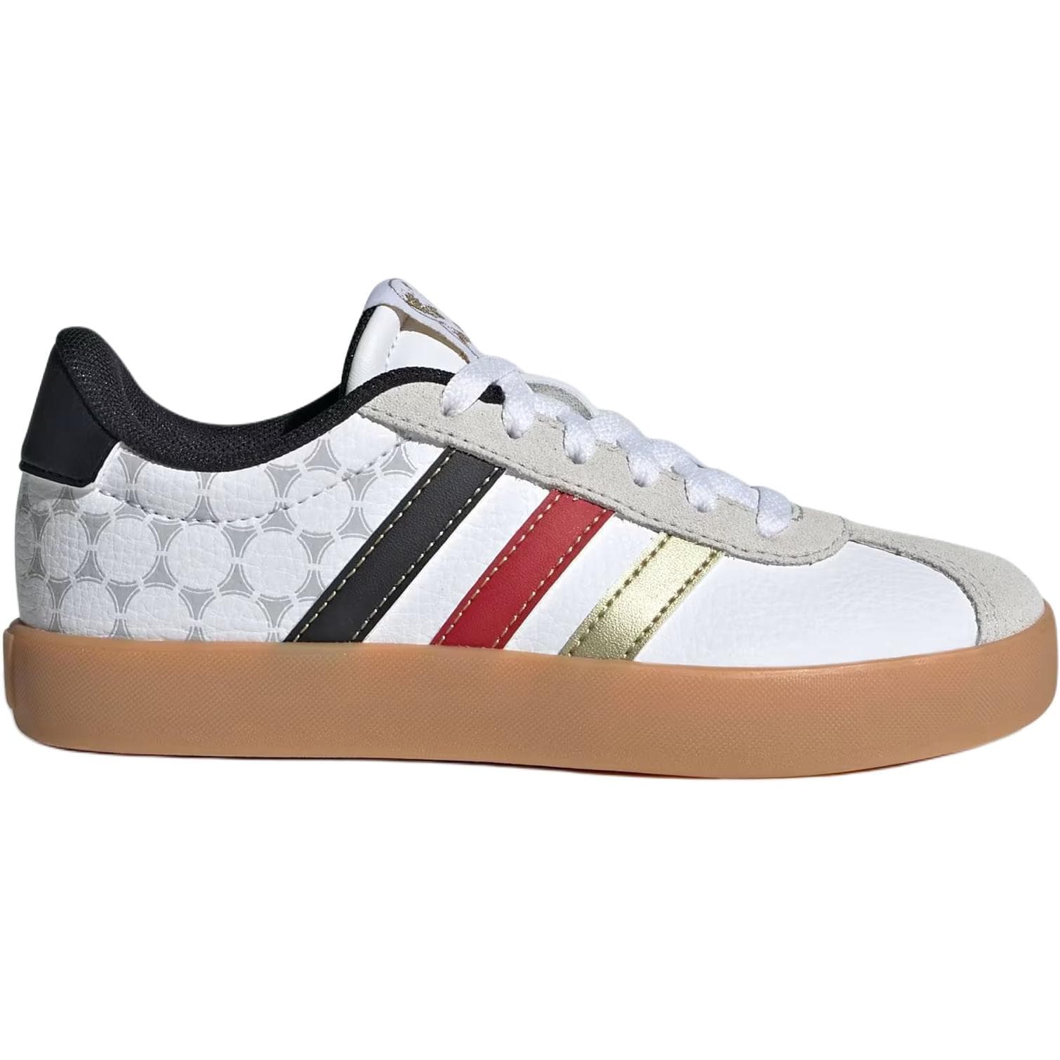 Кроссовки Adidas VL COURT 3,0 Противоскользящие Низкие Кеды Детская Скейтбординг Обувь Белая Малыш - изображение 2