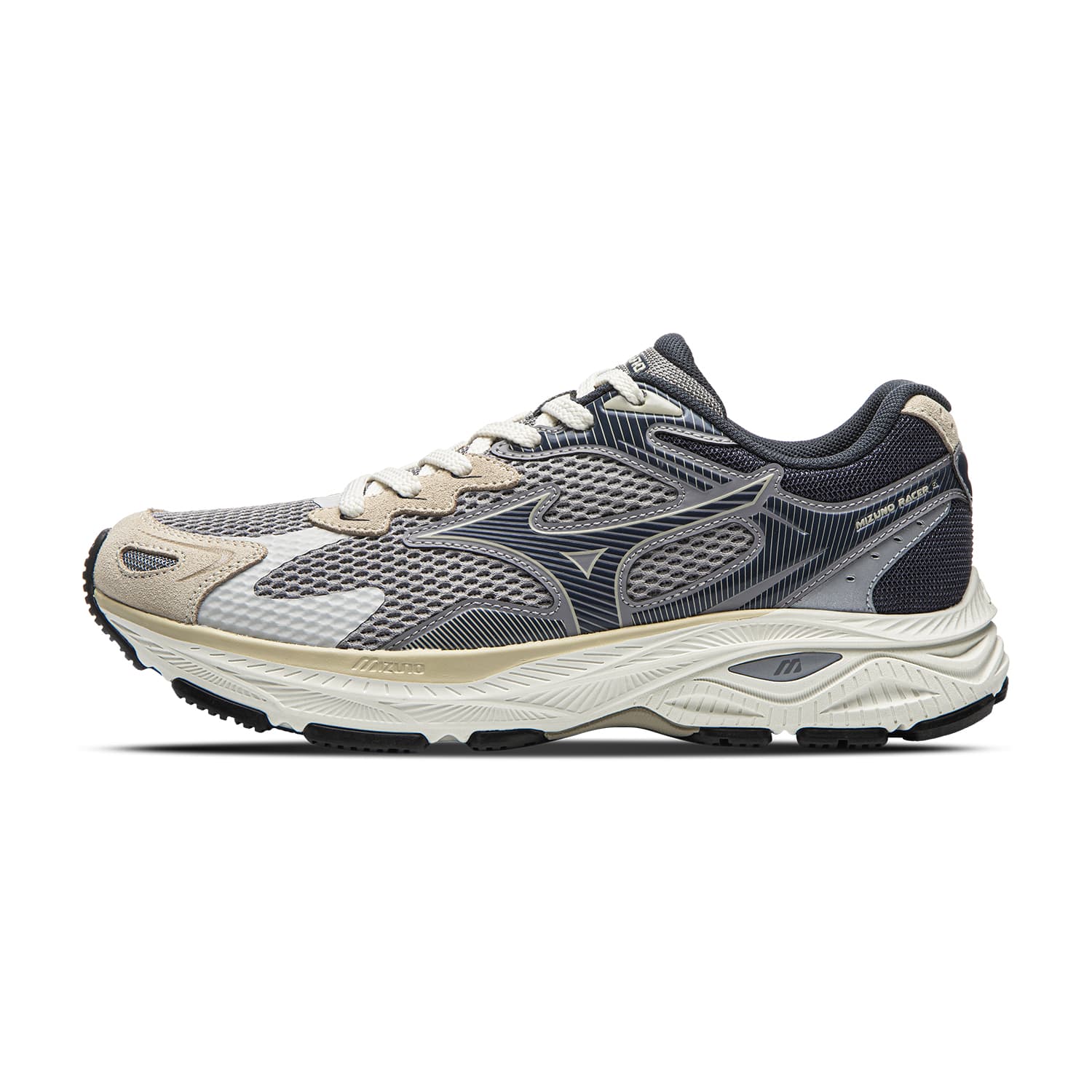 Кроссовки для бега Mizuno Racer S Low Топ Беговые кроссовки Унисекс Туманно-серый - изображение 1