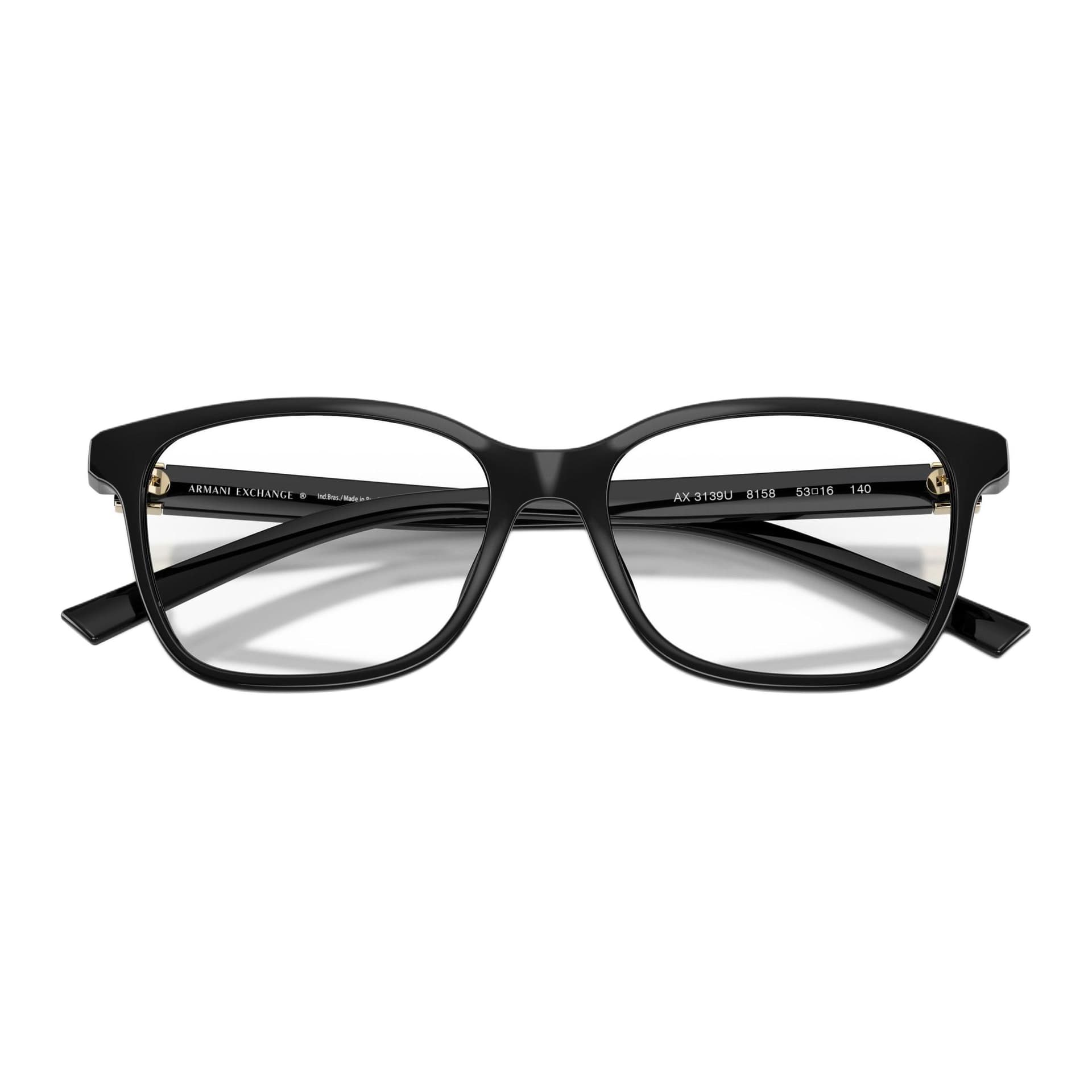 Оправа ARMANI EXCHANGEAE Пластик и металл Квадратные Очки с диоптриями Унисекс Черные - изображение 5