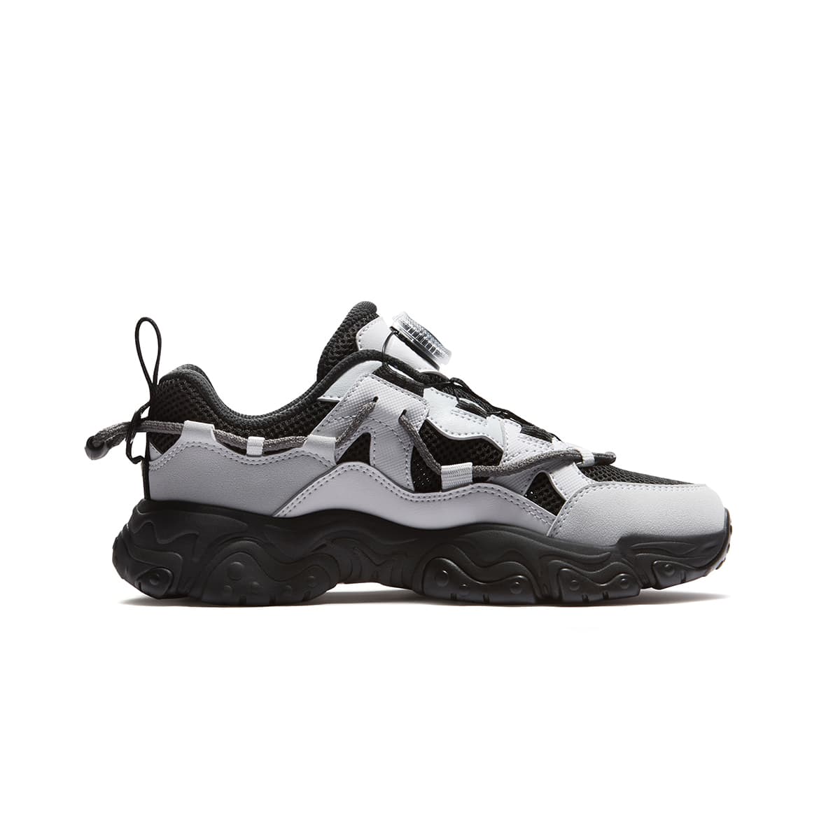 Кроссовки FILA KIDS FLUID 5 Низкие Беговые Кроссовки Черные Серые Детские - изображение 2