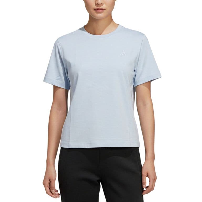 Футболка Adidas Blue Women's T-Shirts Adidas Синий Женские Футболки - изображение 1
