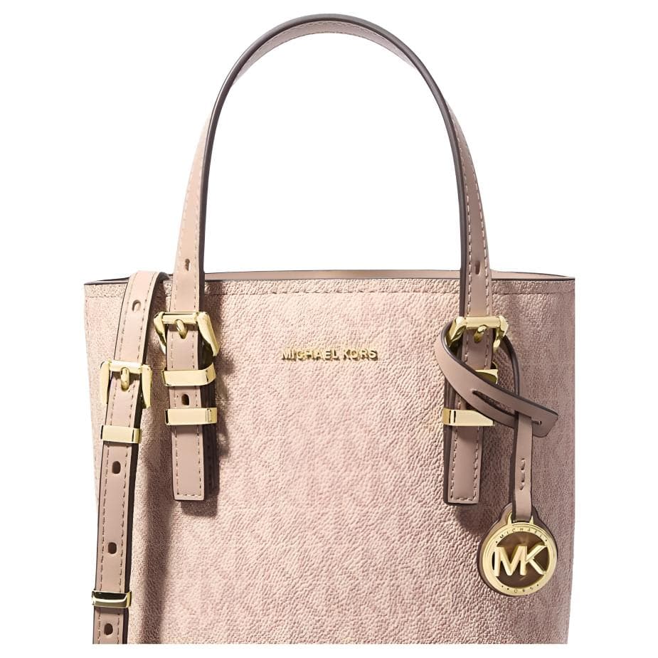 Сумка MICHAEL KORS Quinn Покрытый холст Одно плечо Сумка Мини-версия Женские Розовый - изображение 5