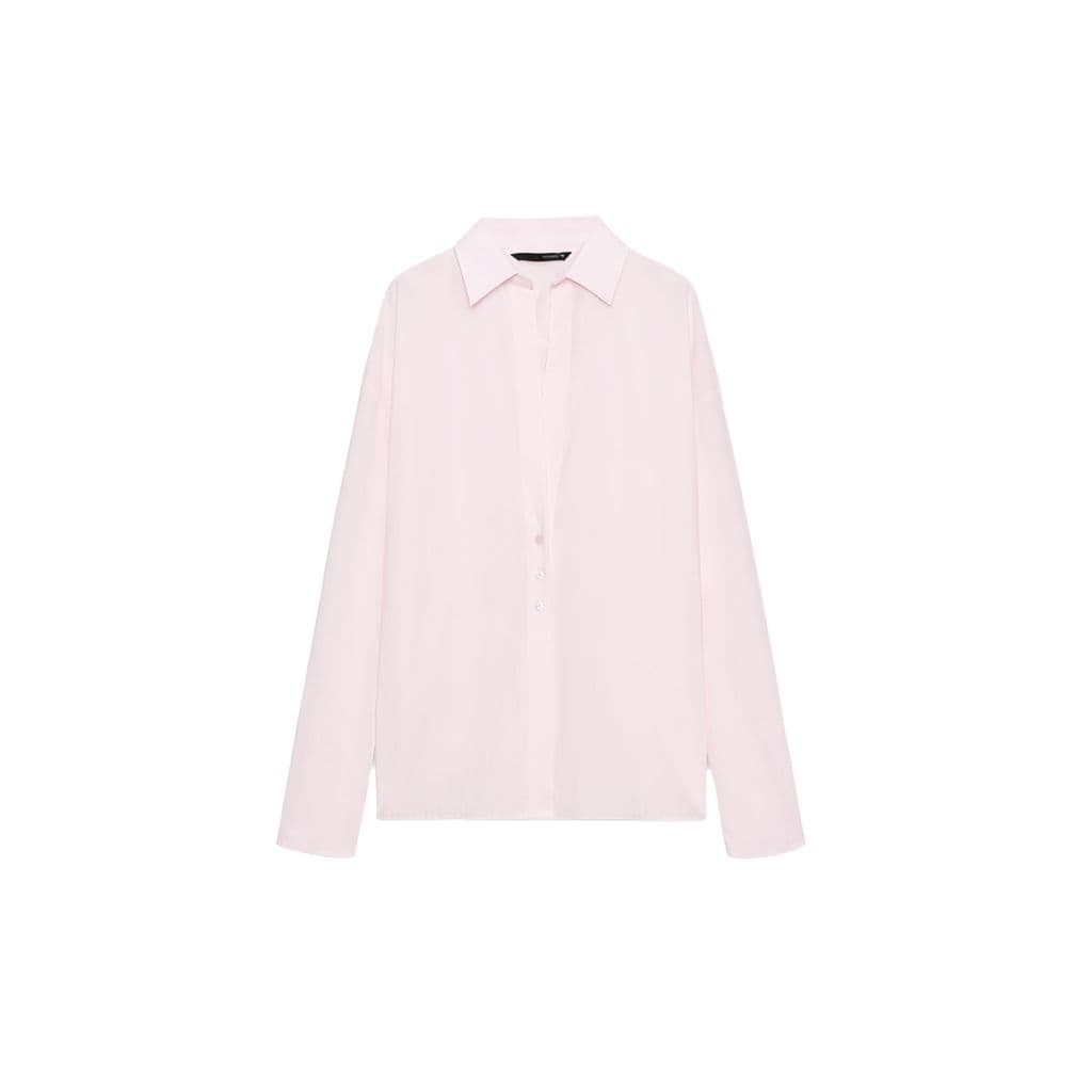 Блузка ZARA Очистка Розовые Женские Рубашки - изображение 1