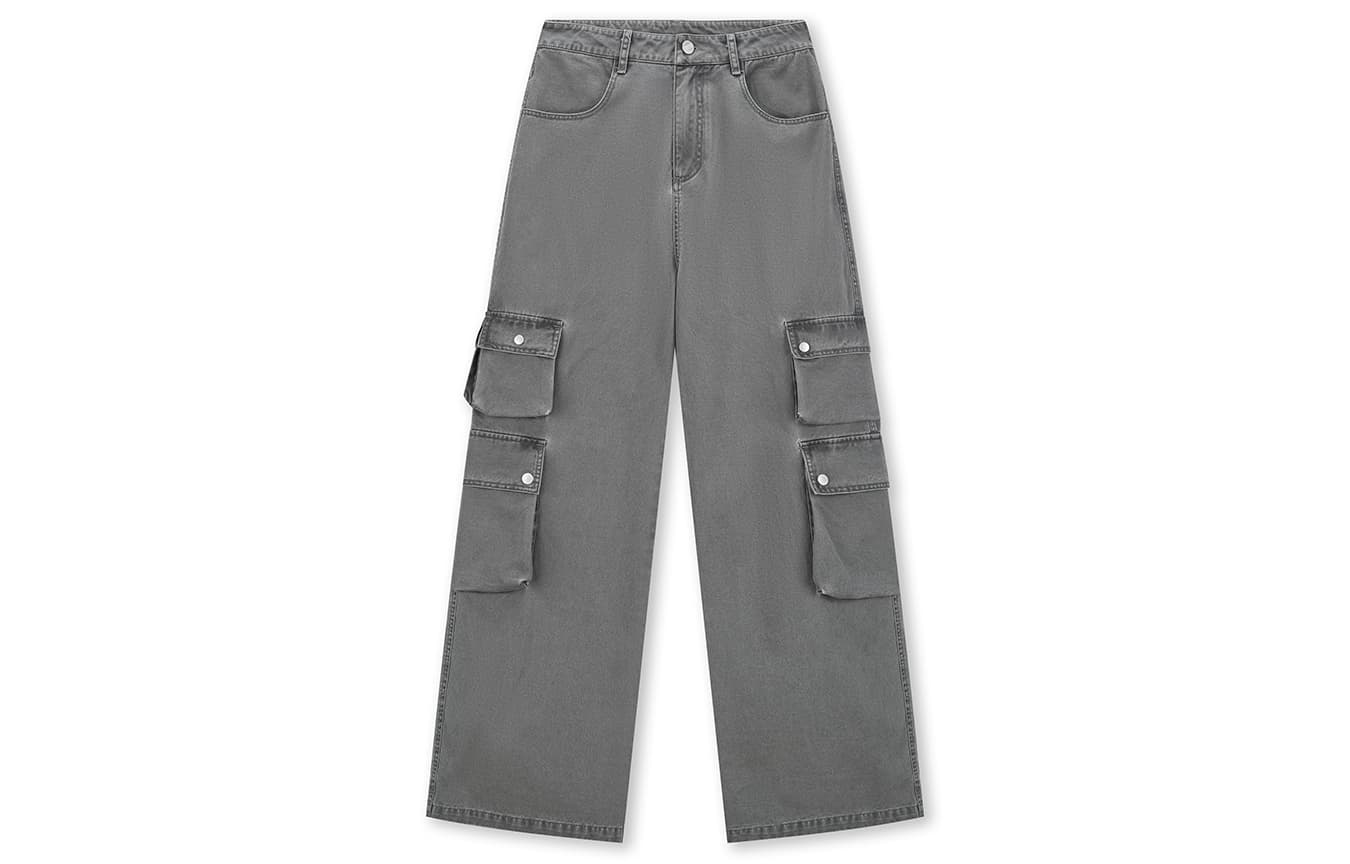 BONELESS Cut Dark Gray Women's Cargo Pants - изображение 1