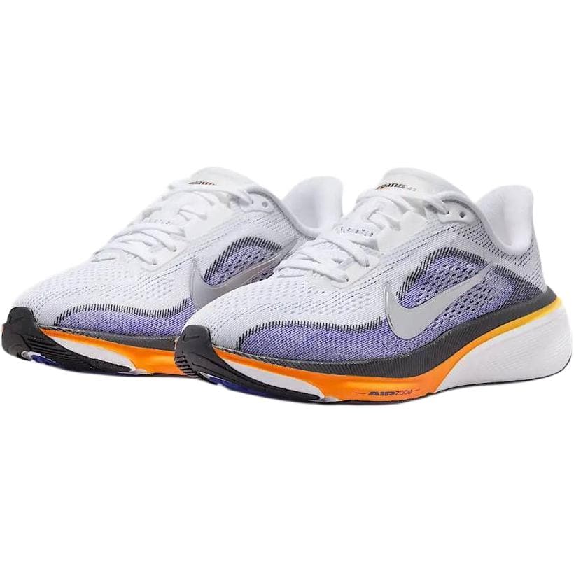Кроссовки NIKE Pegasus 42 Oтскок Дышащий Поддержка Low Топ Детские беговые кроссовки Белый черный оранжевый Детский - изображение 3