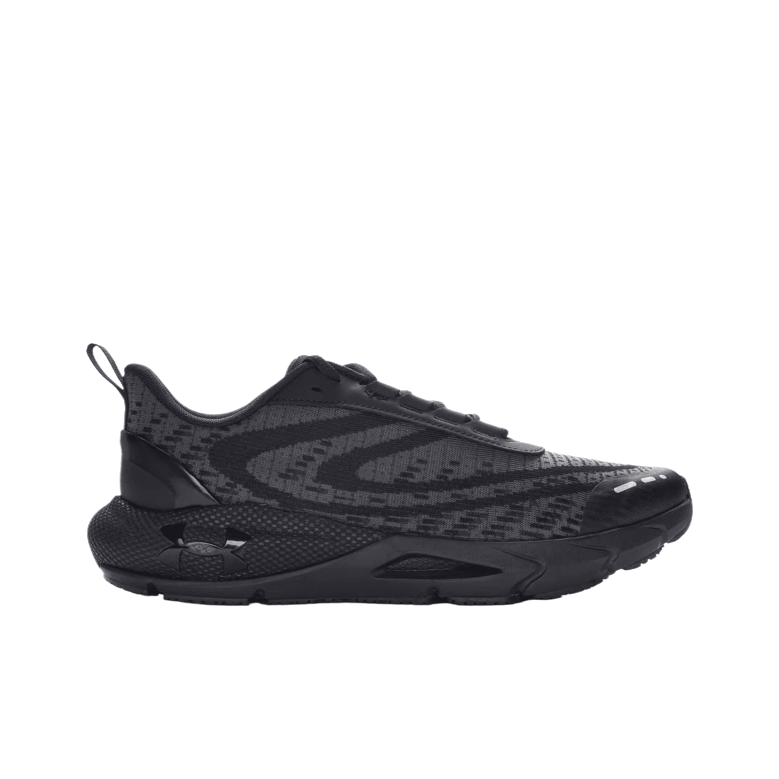 Кроссовки Under Armour HOVR Phantom 24 7 Дышащая Поддержка Низкий Верх Повседневная Обувь Мужская Черная - изображение 2