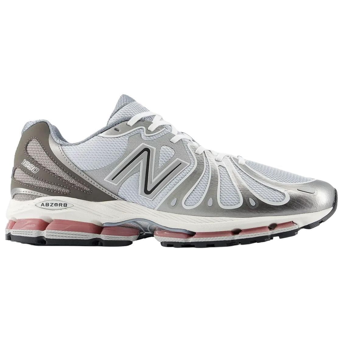 Кроссовки New Balance NB 1890 Дышащий Низкий Топ Повседневная Обувь Унисекс Серебристо-Серый - изображение 2