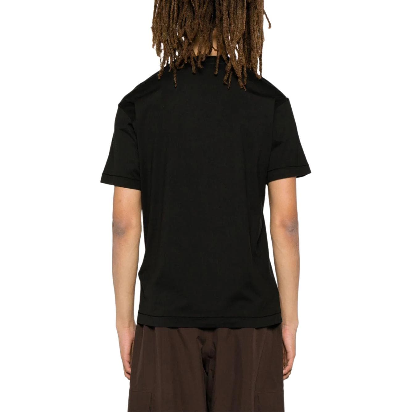Футболка Stone Island Черные Мужские T-Рубашки - изображение 6