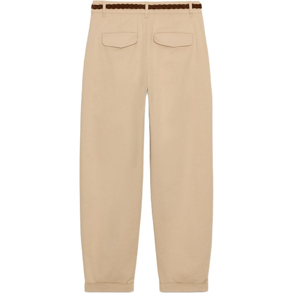 Штаны ZARA Light Camel Women's Casual Pants ZARA Светло-верблюжий женские повседневные брюки - изображение 2