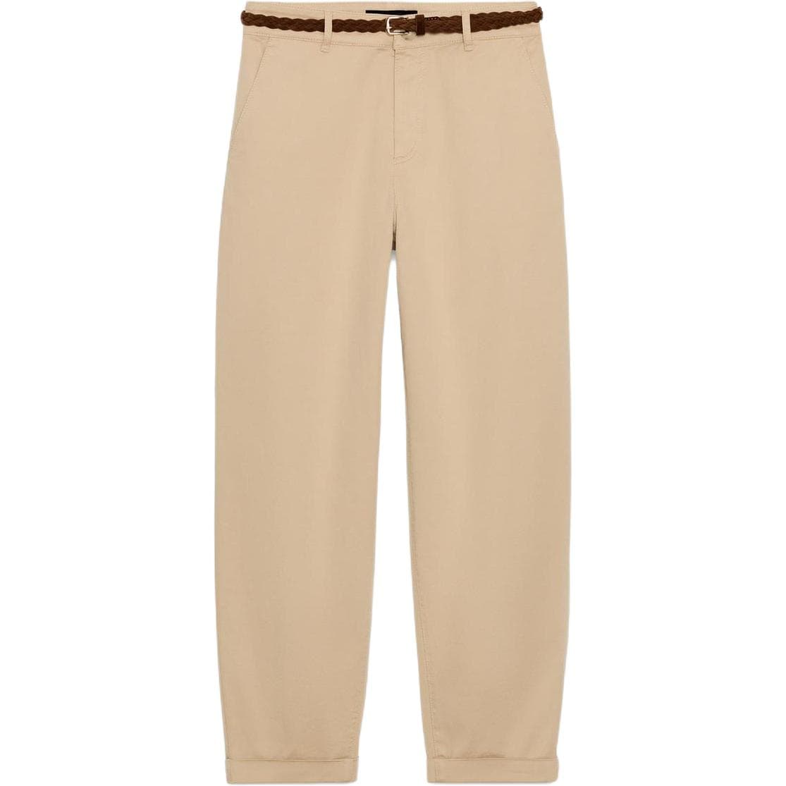 Штаны ZARA Light Camel Women's Casual Pants ZARA Светло-верблюжий женские повседневные брюки - изображение 1