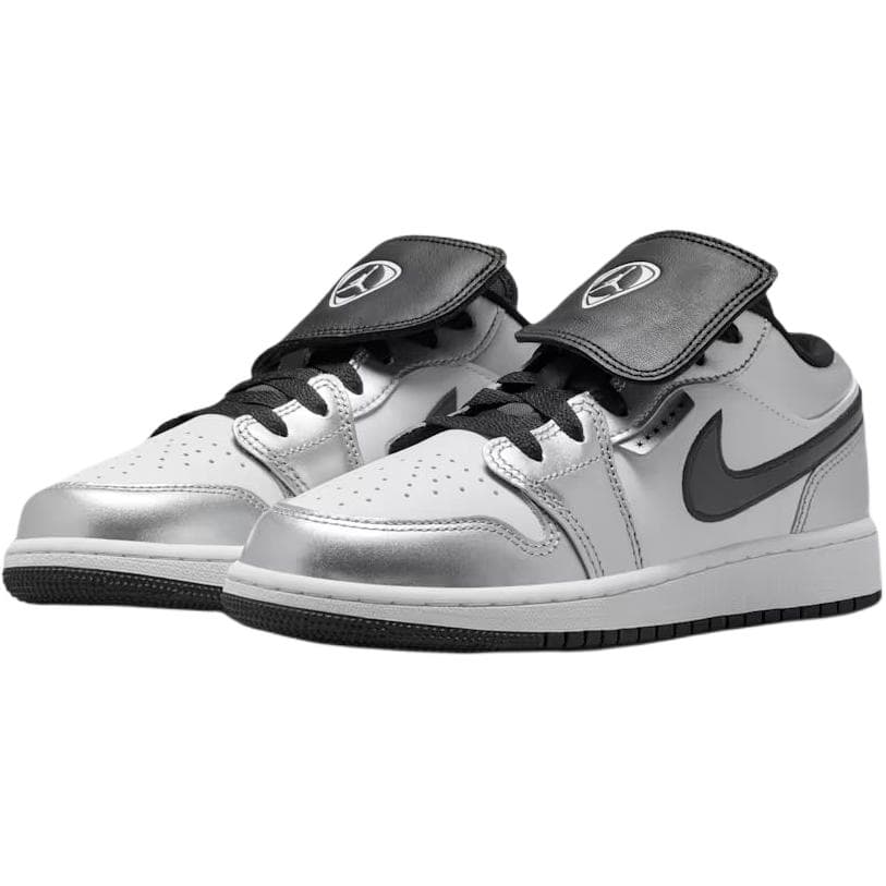 Кроссовки для баскетбола Jordan Air Jordan 1 Oтскок Low Топ Баскетбольные кроссовки Белый серебристый Унисекс - изображение 3