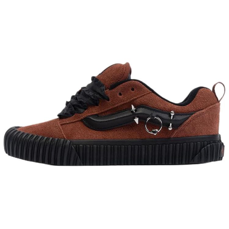 Кроссовки Vans Knu Skool Low Топ Скейтборд Обувь Унисекс Коричнево-черный - изображение 1