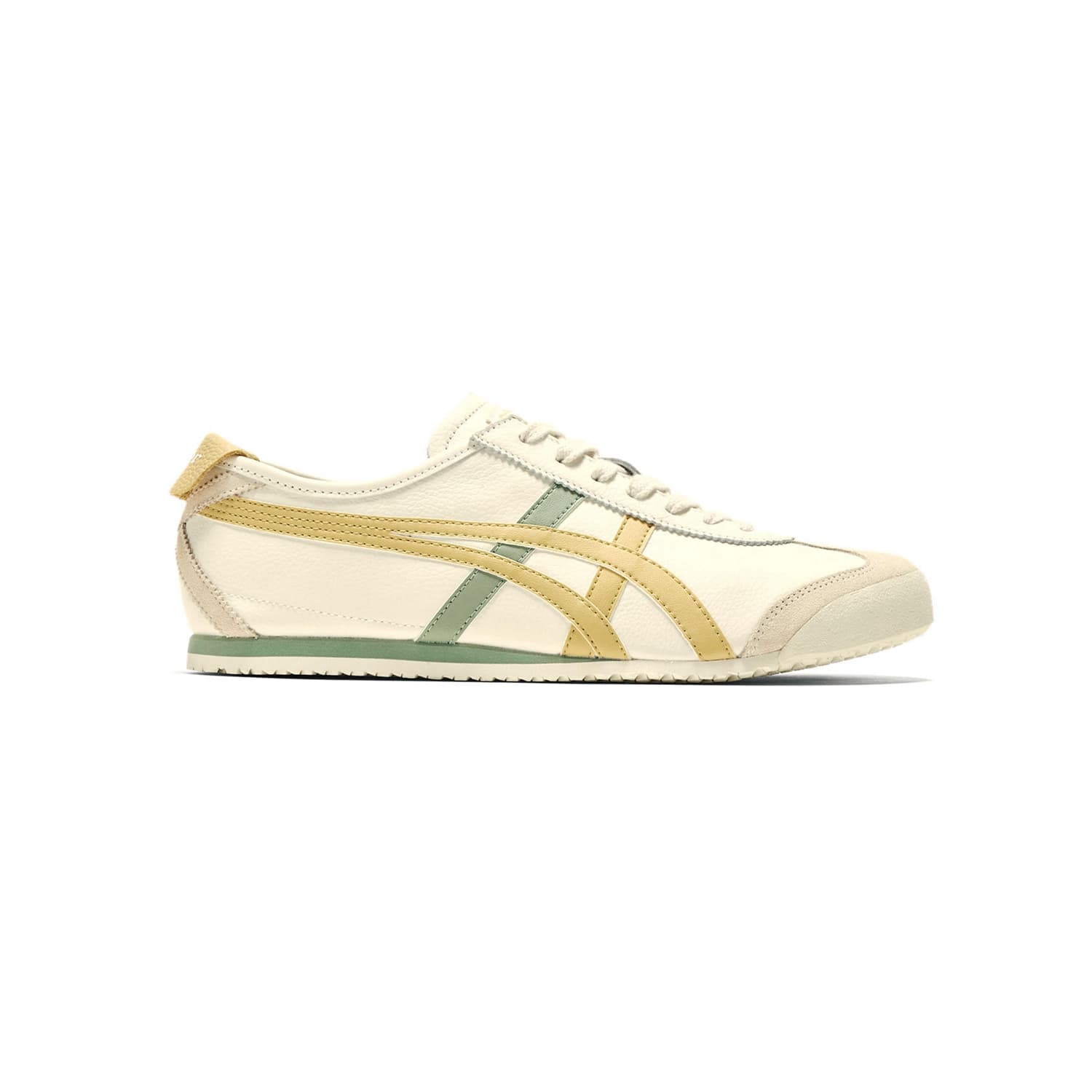 Кроссовки Onitsuka Tiger MEXICO 66 Устойчивая к истиранию Низкая Повседневная Обувь Унисекс Экрю Желтый - изображение 2