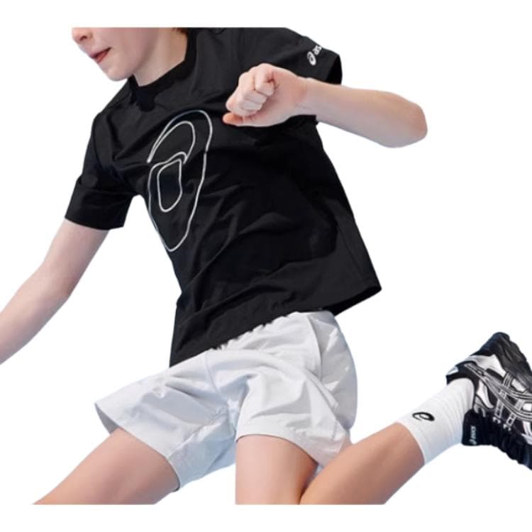 ASICS Sports Performance 9000 Черный Детский Быстросохнущий T-Рубашки - изображение 5