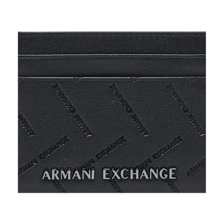 Картхолдер ARMANI EXCHANGEAE Мужской кошелек из коровьей кожи черный - изображение 3