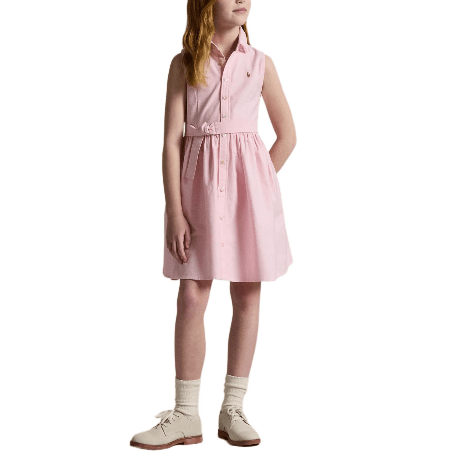 Платье Polo Ralph Lauren SS25 Розовое для подростков - изображение 3